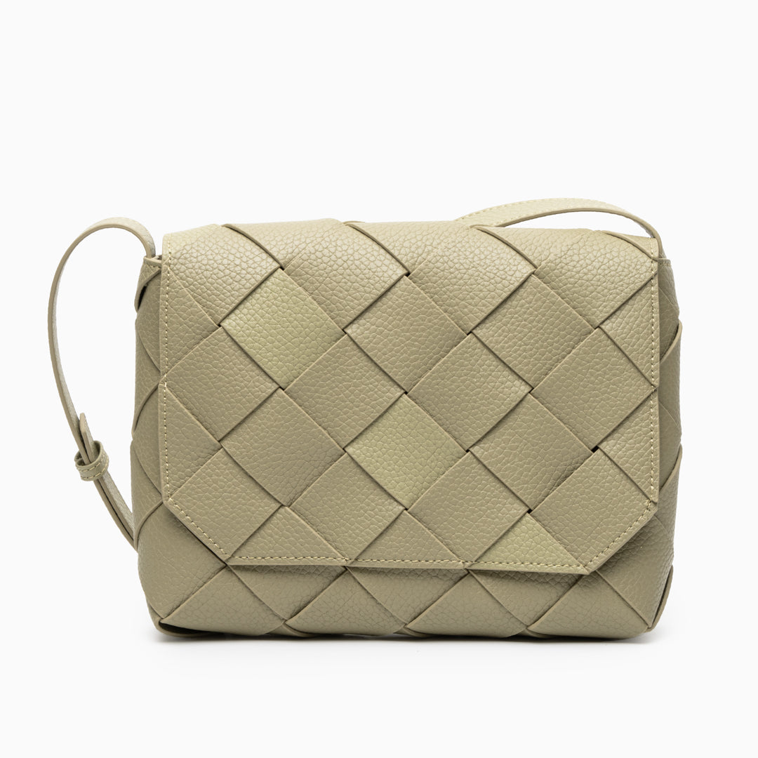 Aria Bolso Cruzado de Cuero Trenzado