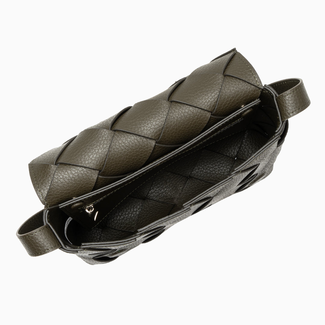 Aria Bolso Cruzado de Cuero Trenzado