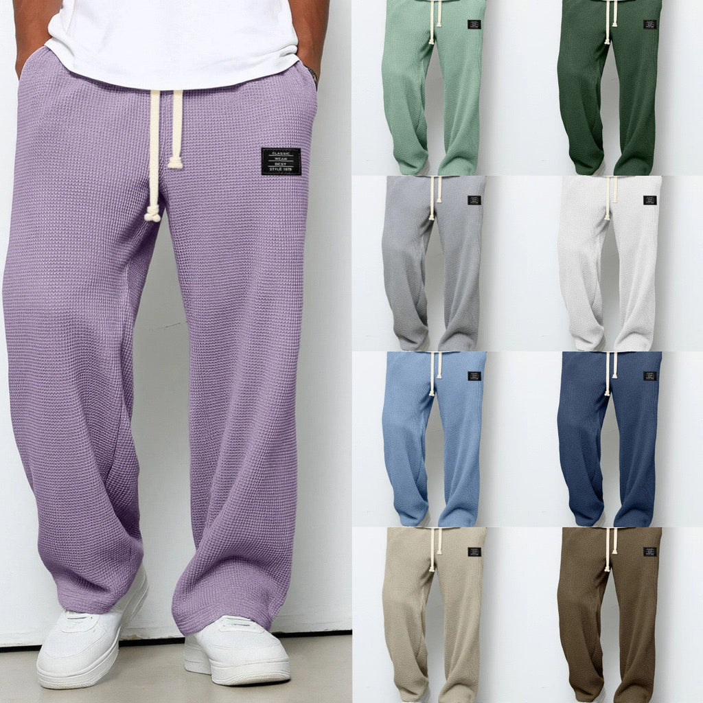 Lorenzo | Pantalones Anchos con Textura Panal