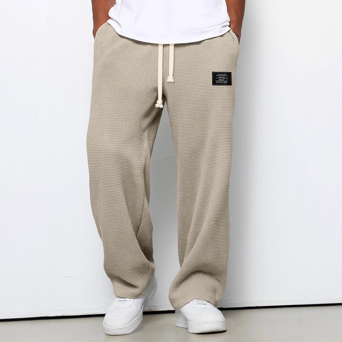 Lorenzo | Pantalones Anchos con Textura Panal