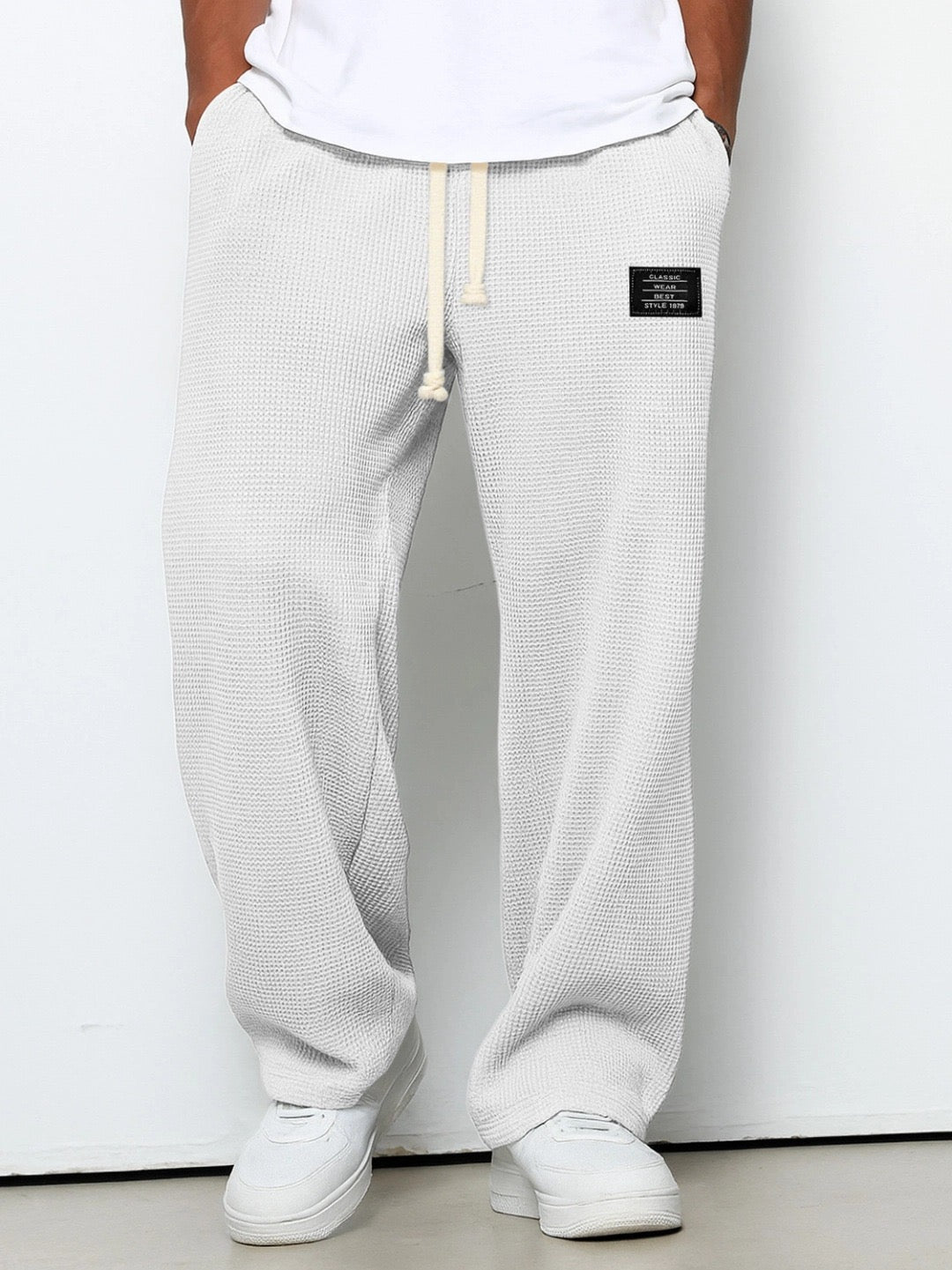 Lorenzo | Pantalones Anchos con Textura Panal
