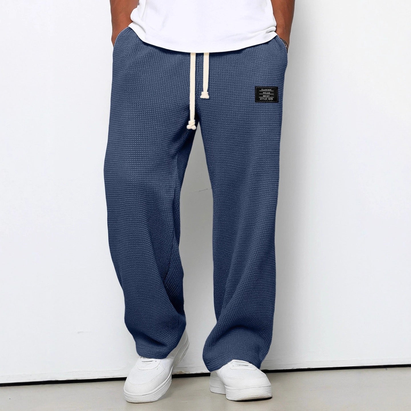 Lorenzo | Pantalones Anchos con Textura Panal