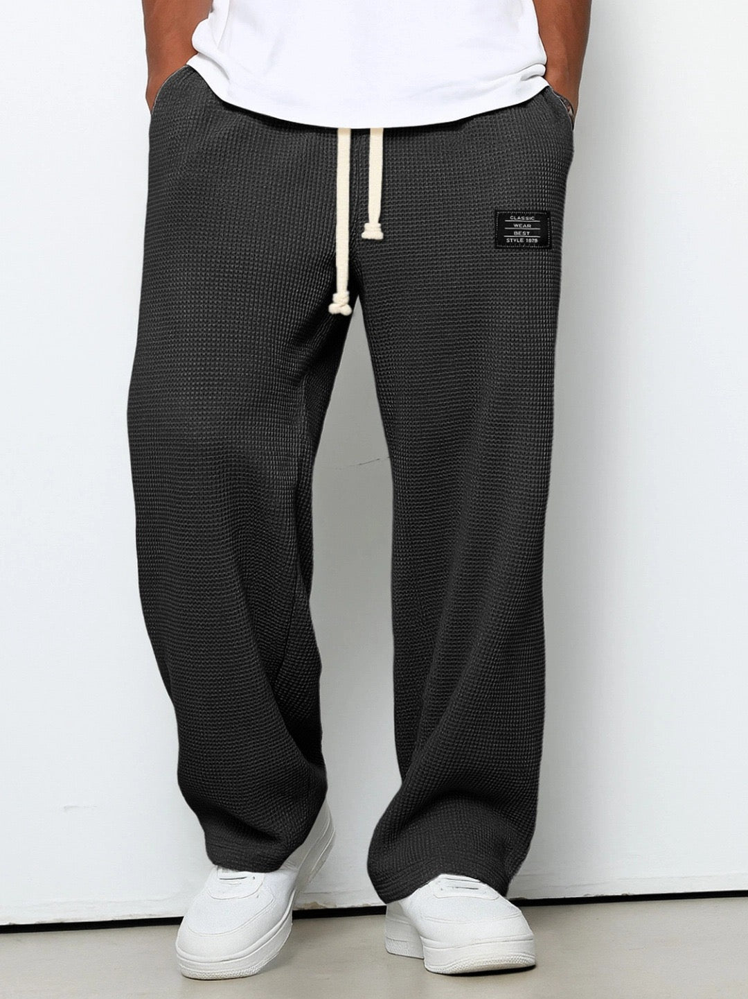 Lorenzo | Pantalones Anchos con Textura Panal