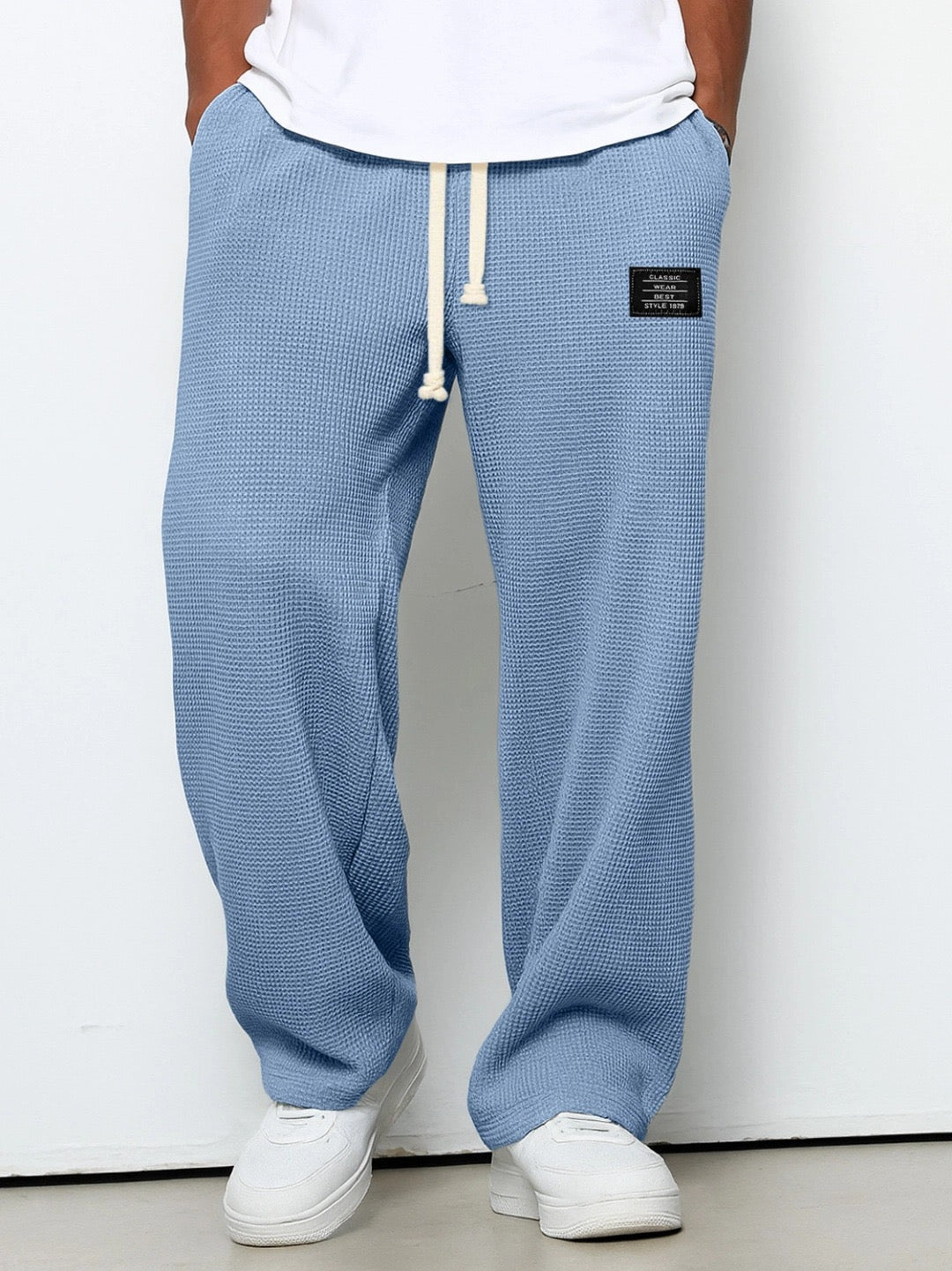 Lorenzo | Pantalones Anchos con Textura Panal