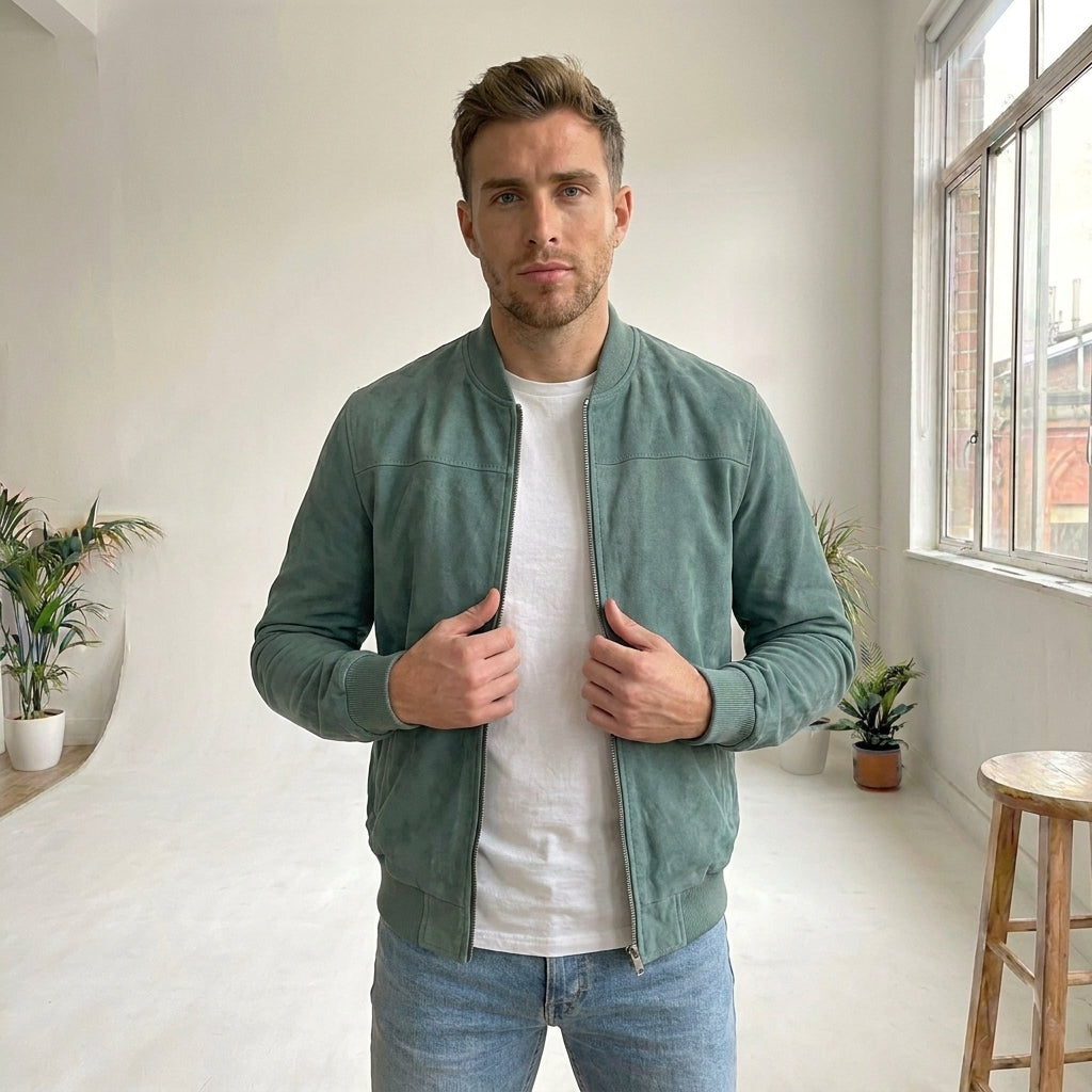 VICTORIO | Chaqueta Suede Signature