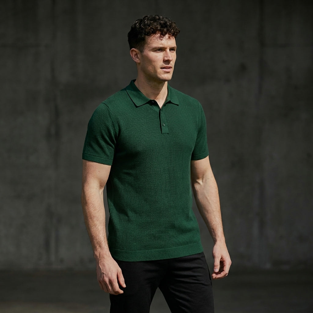 AZUR | Polo de Lino Premium