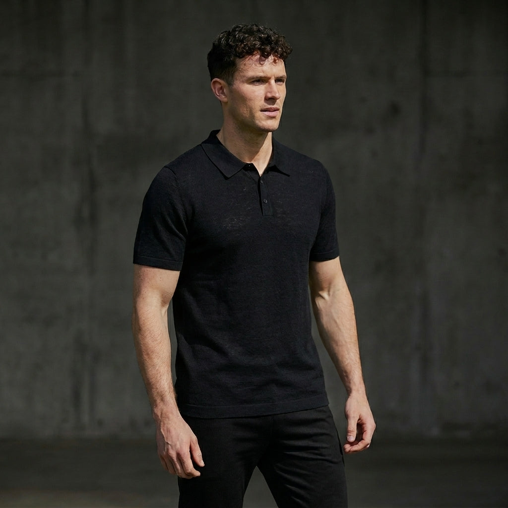 AZUR | Polo de Lino Premium