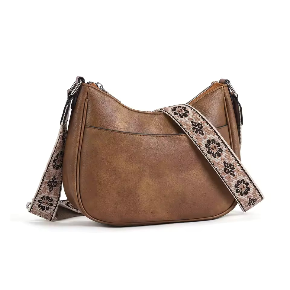 Bolso de hombro de cuero vintage