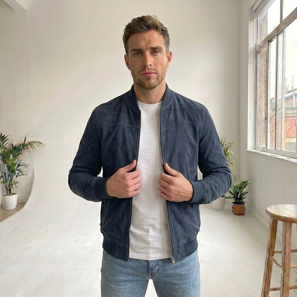 VICTORIO | Chaqueta Suede Signature
