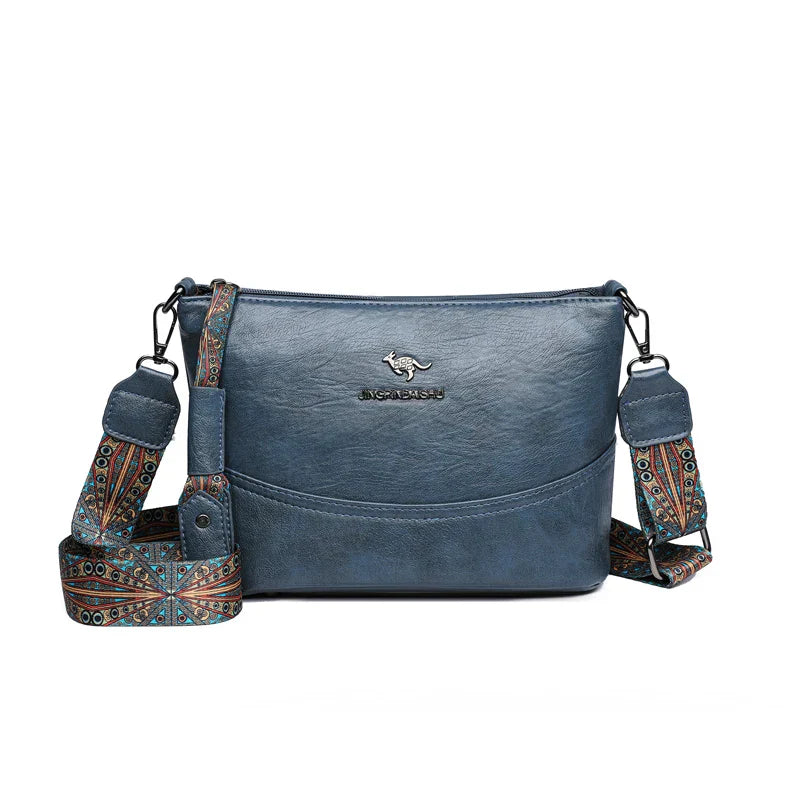 Bolso de hombro de cuero moderno