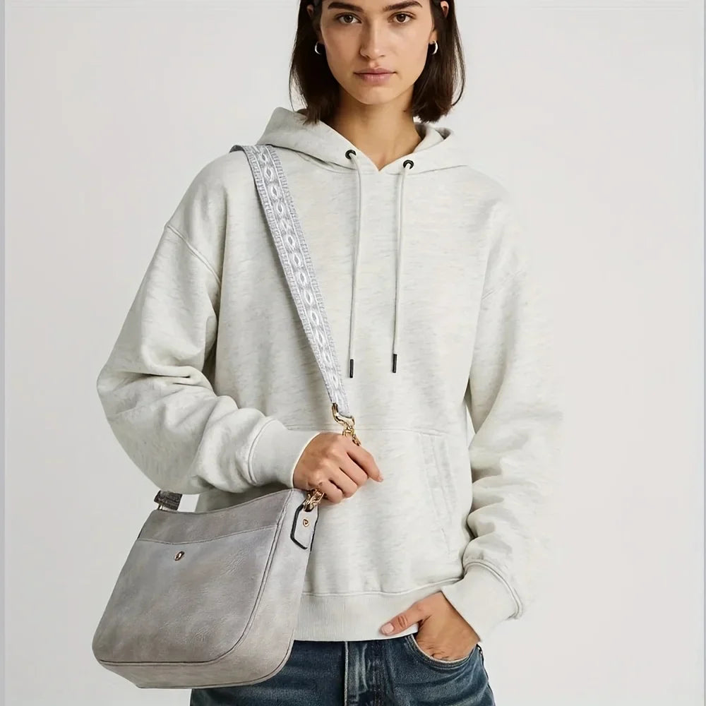 Bolso de hombro de cuero vintage