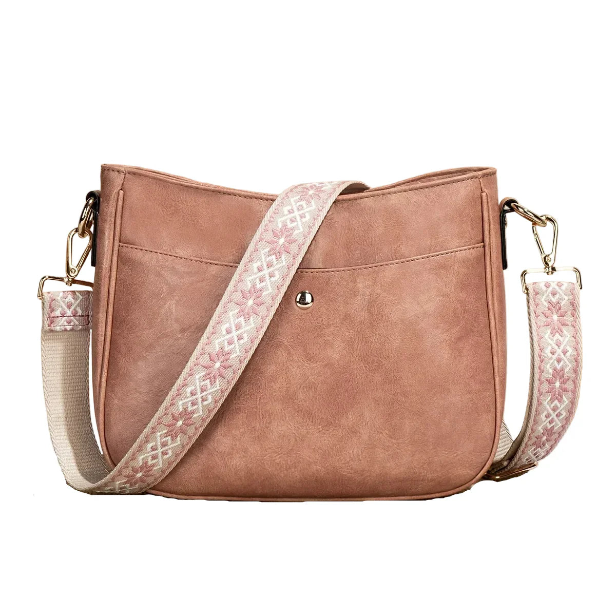 Bolso de hombro de cuero vintage