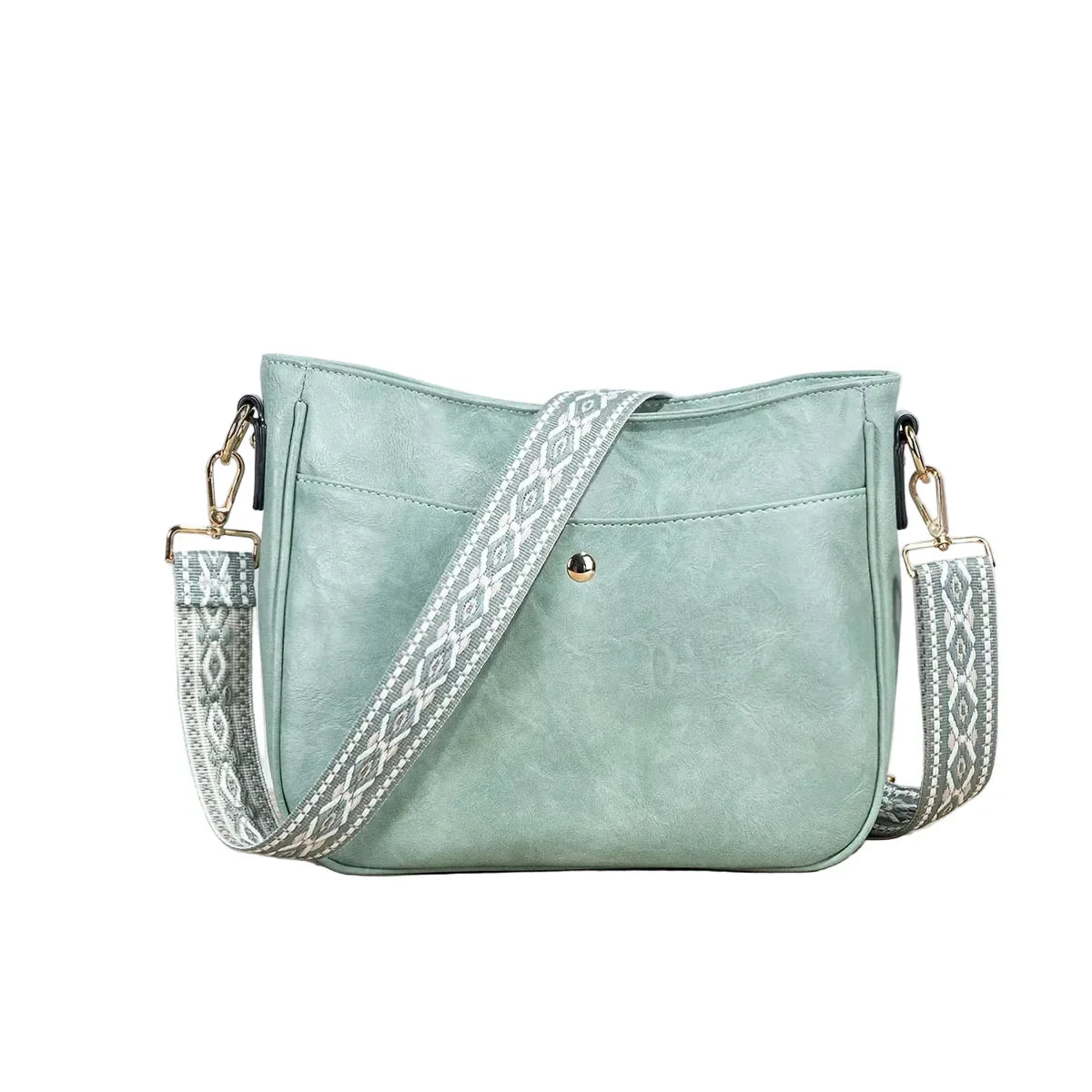 Bolso de hombro de cuero vintage