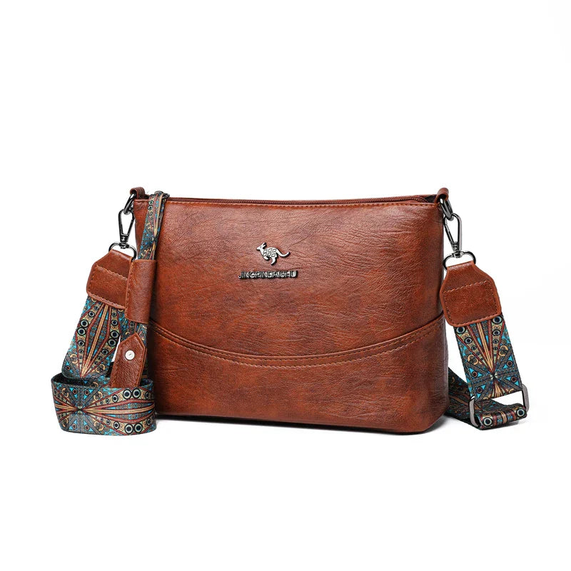 Bolso de hombro de cuero moderno