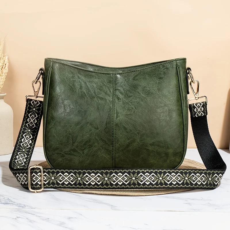 Bolso de hombro de cuero vintage