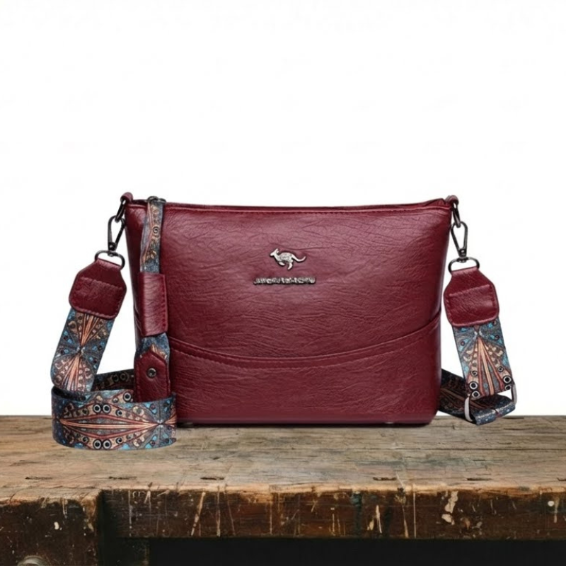 Bolso de hombro de cuero moderno